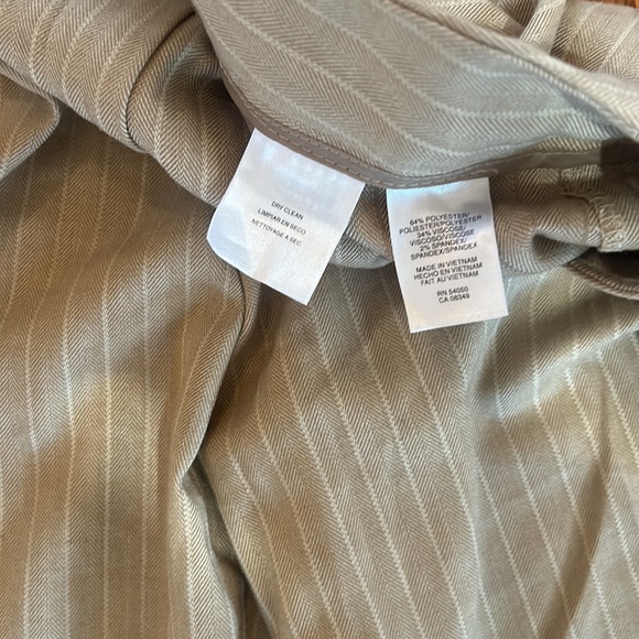 JONES NEW YORK stretch HIGH WAISTED WIDE LEGS STRIPED IN SIZE 12 p - Picture 5 of 7